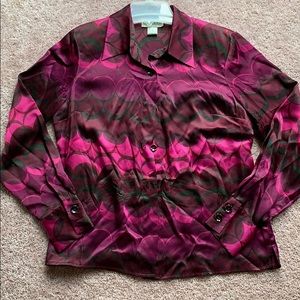 100% silk Gianni top